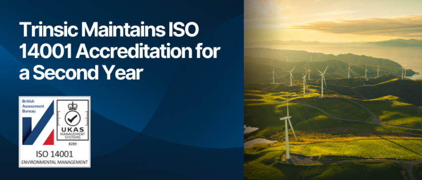 Trinsic Maintains ISO 14001 Accreditation for a Second Year